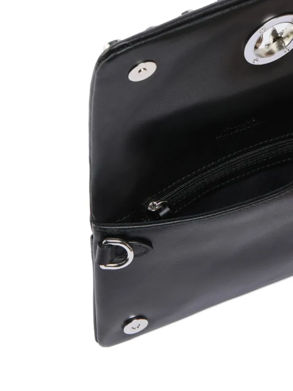 PINKO Love Bag Click レザークラッチバッグ ミニ | ブラック