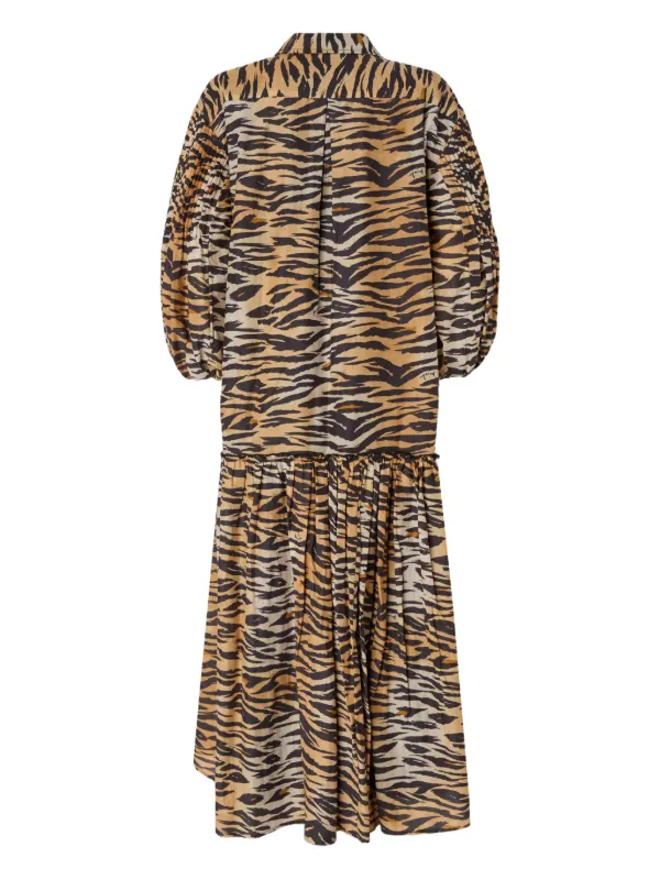 tiger stripe midi dress ASOS Design - Midi Dress - Women - Viscose - 14 US