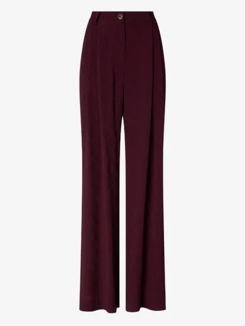 PINKO trousers in jacquard with tie motif