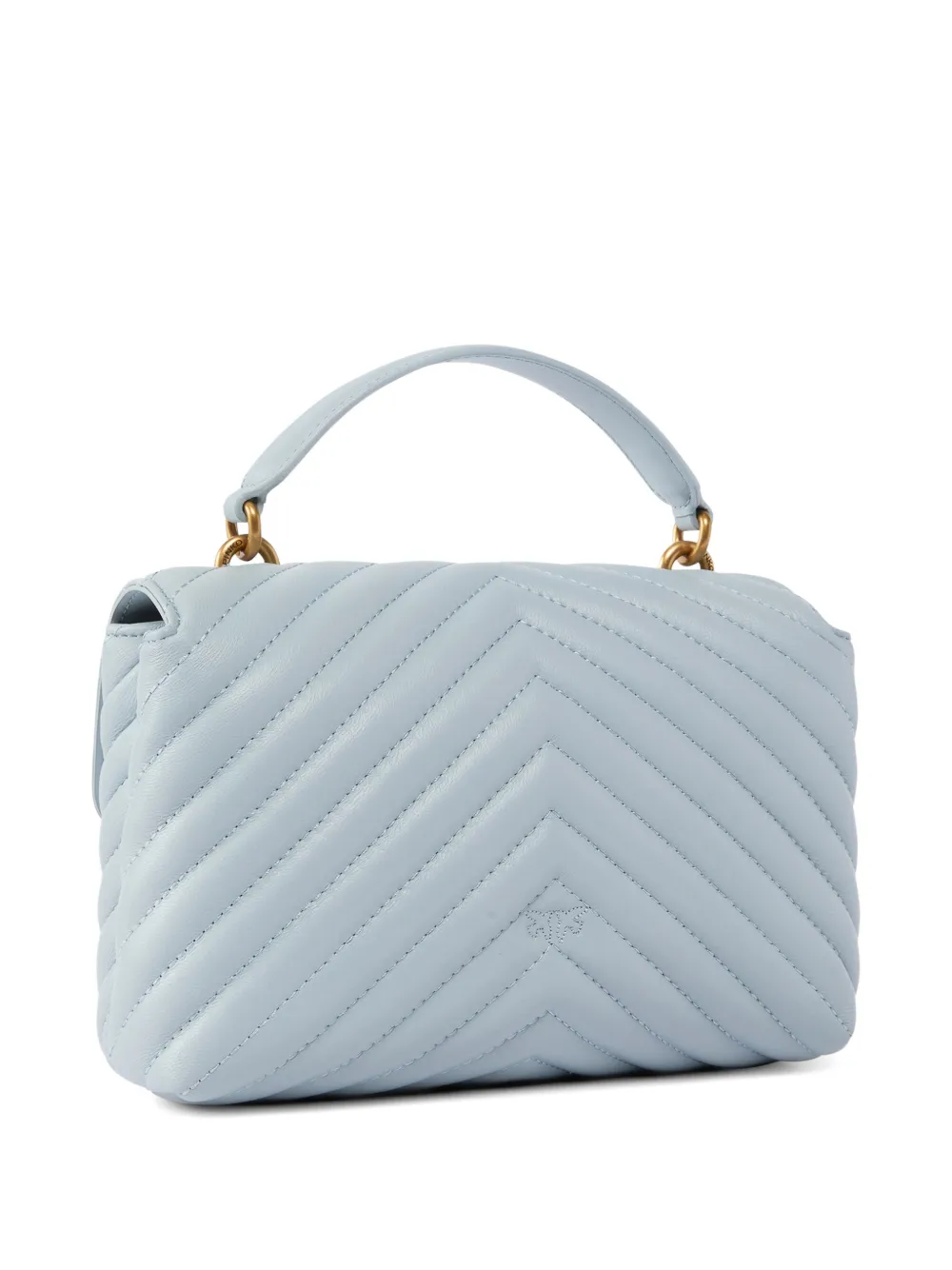  Pinko Mini Lady Love Chevron-pattern Tote Bag - Blue 