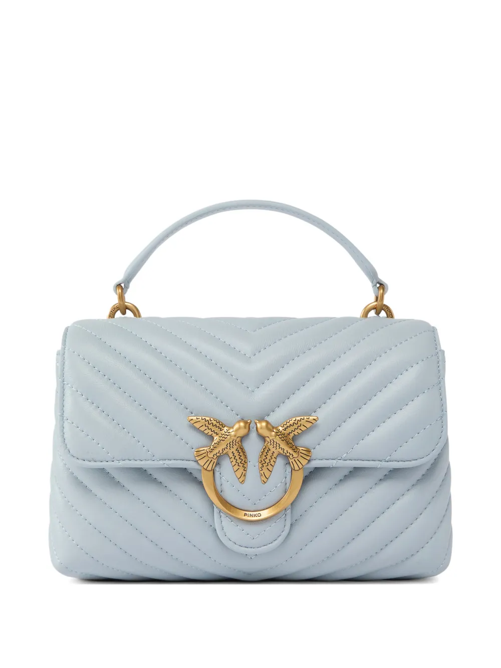 PINKO mini Lady Love chevron-pattern tote bag - Blu