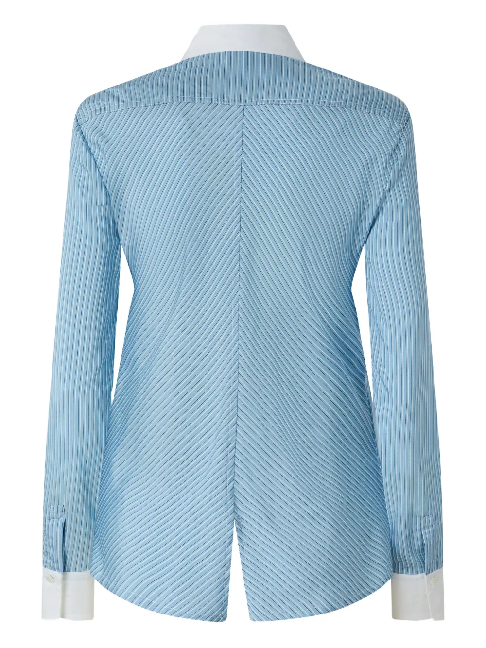  Pinko Striped-pattern Collared Shirt - Blue 