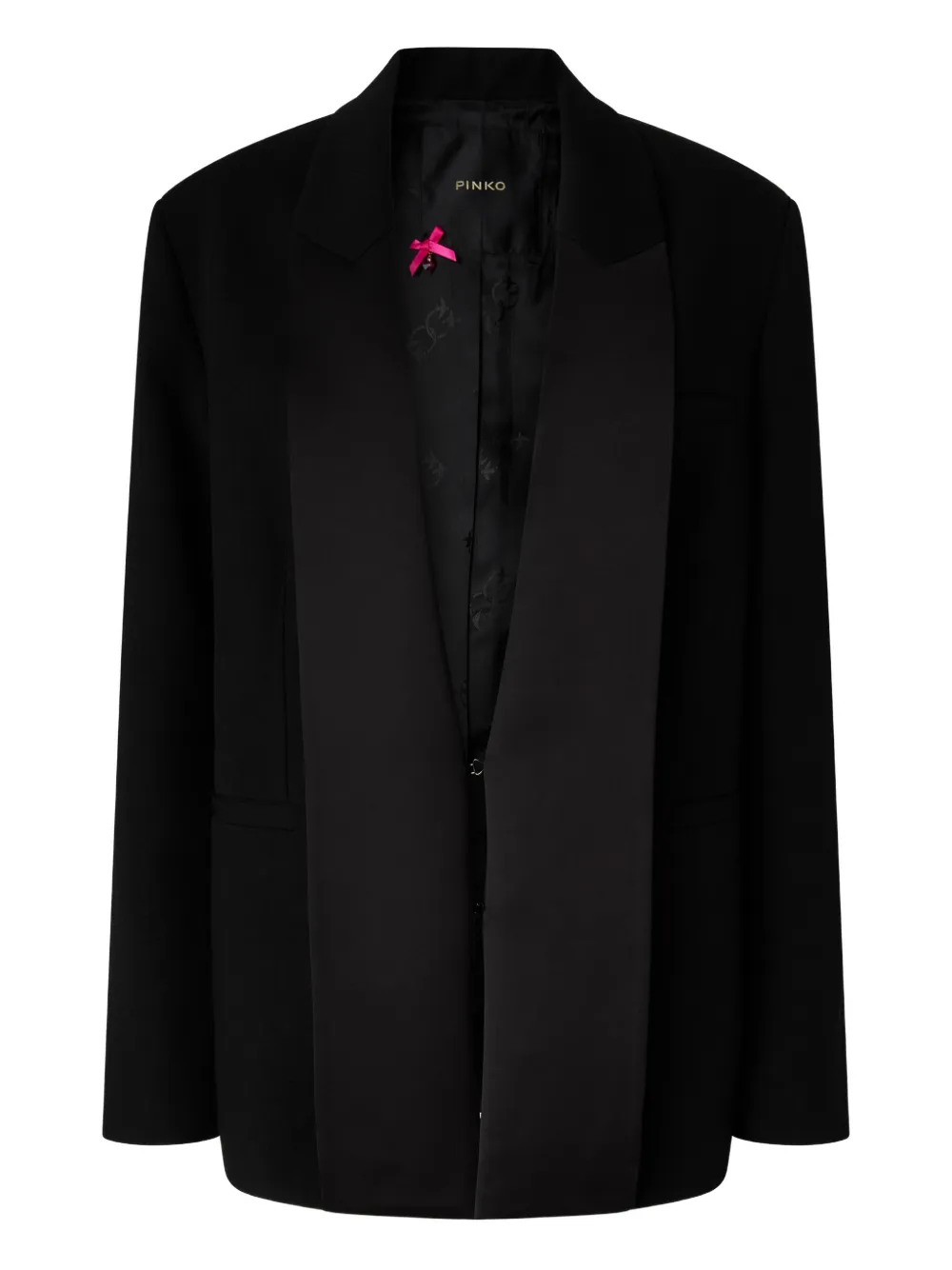 Pinko Shawl-lapel Blazer In Black
