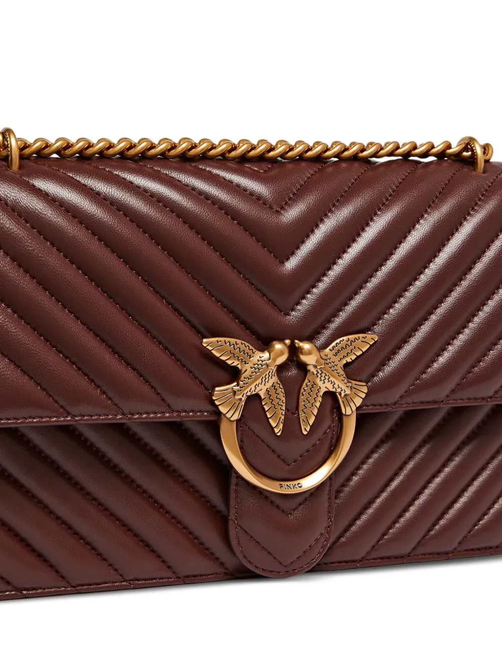 Medium Love One Chevron Chain Shoulder Bag