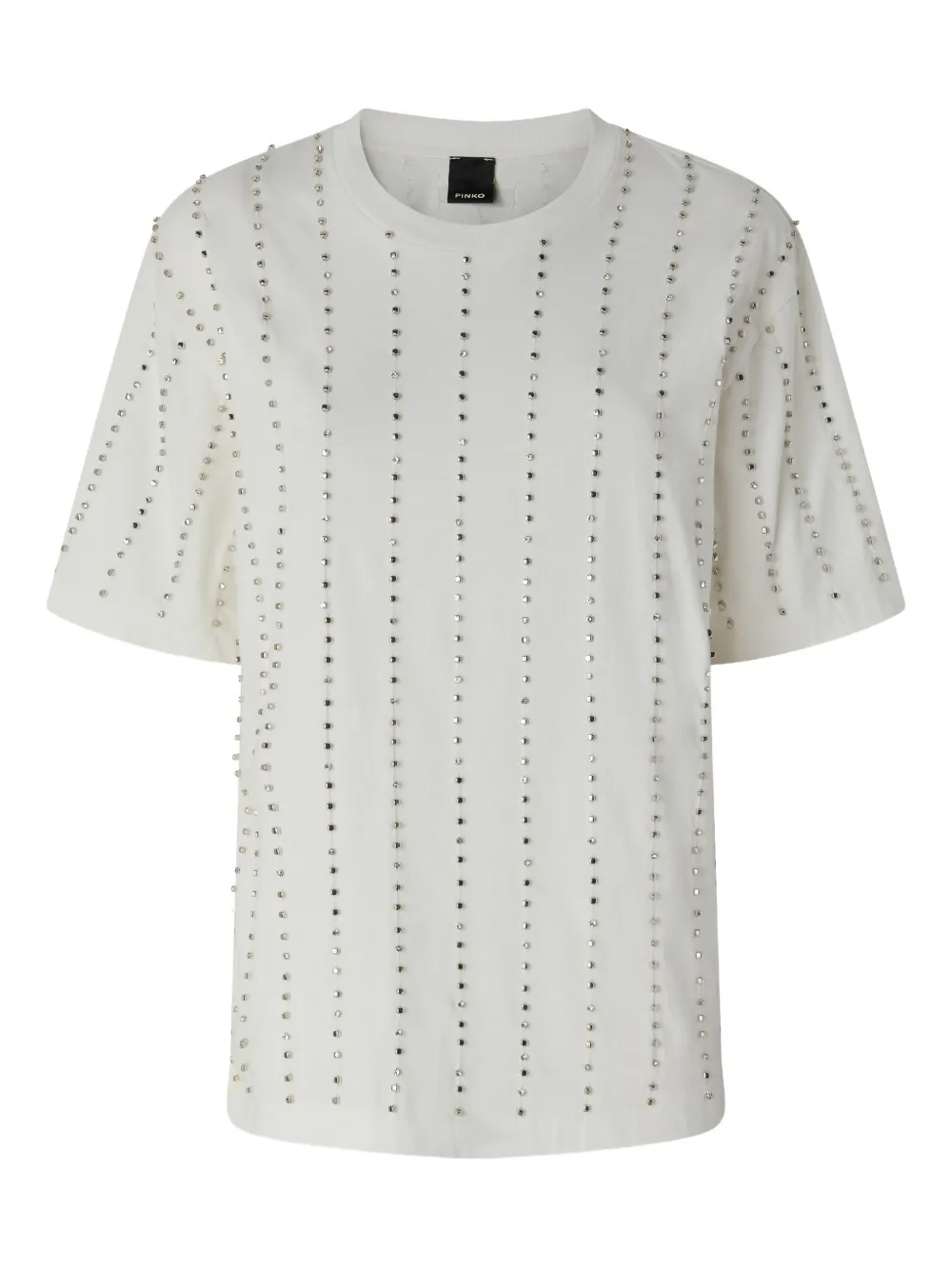 PINKO embellished round-neck T-shirt - Bianco