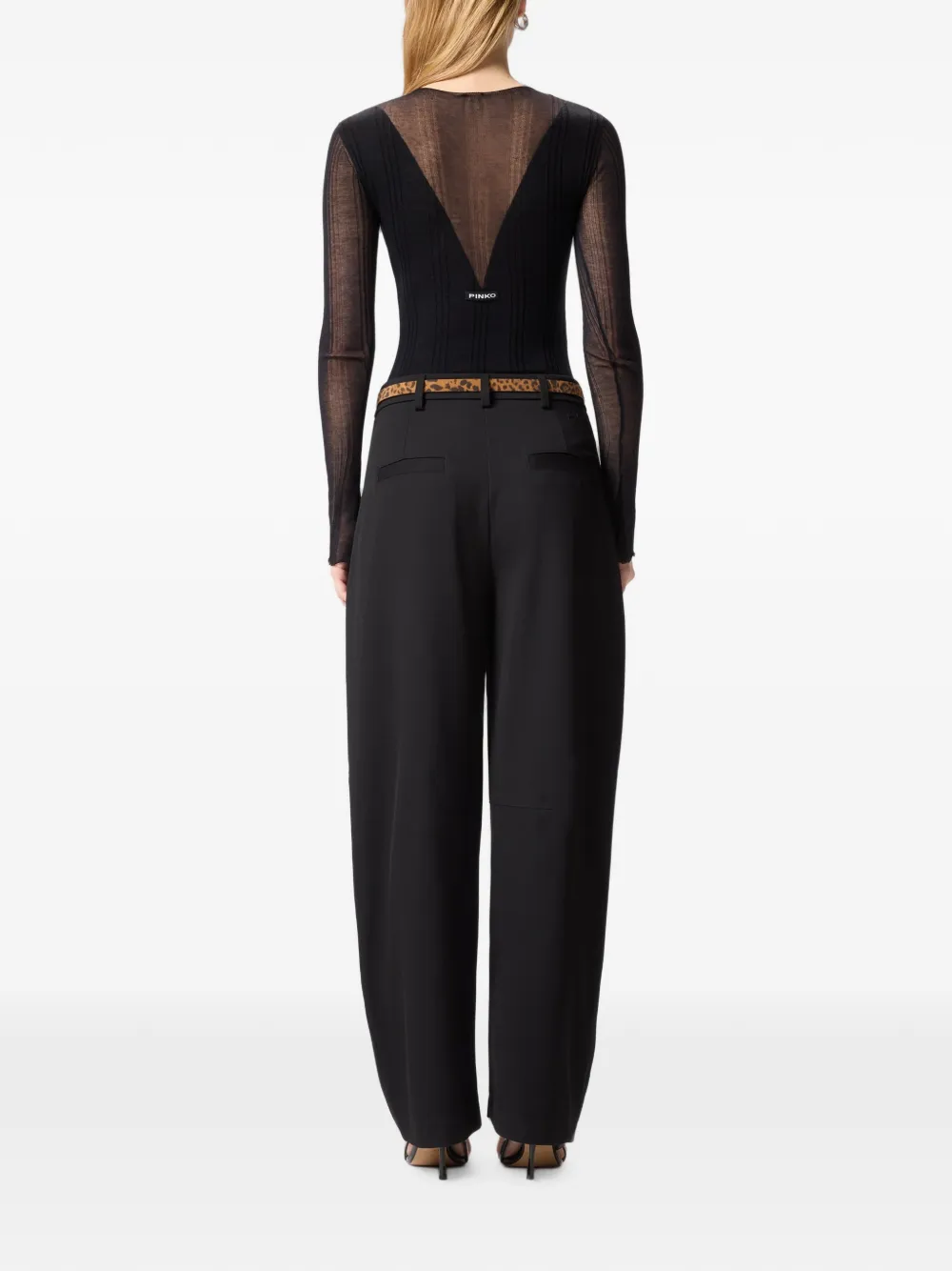 PINKO Body met V-hals Zwart