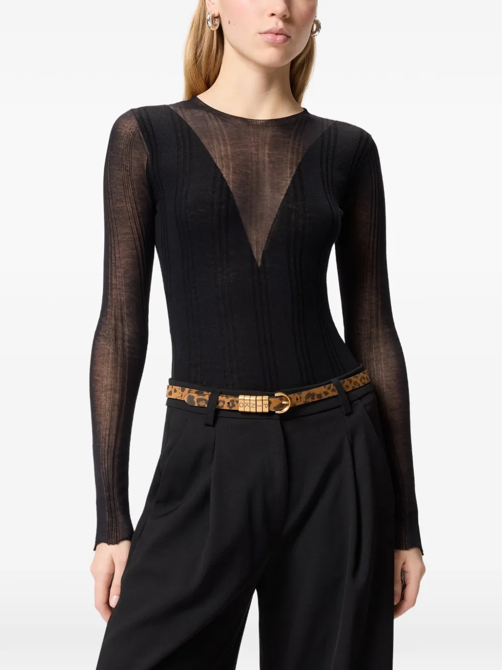 PINKO Body met V-hals Zwart