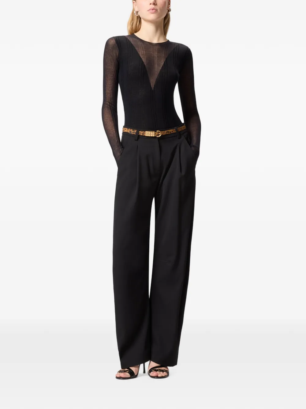 PINKO Body met V-hals Zwart
