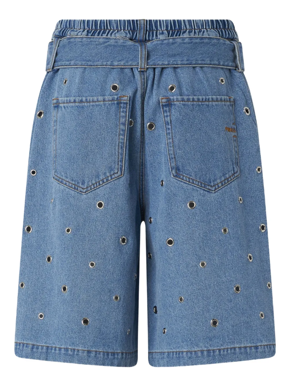 PINKO Rok met ceintuur en ringlets Blauw