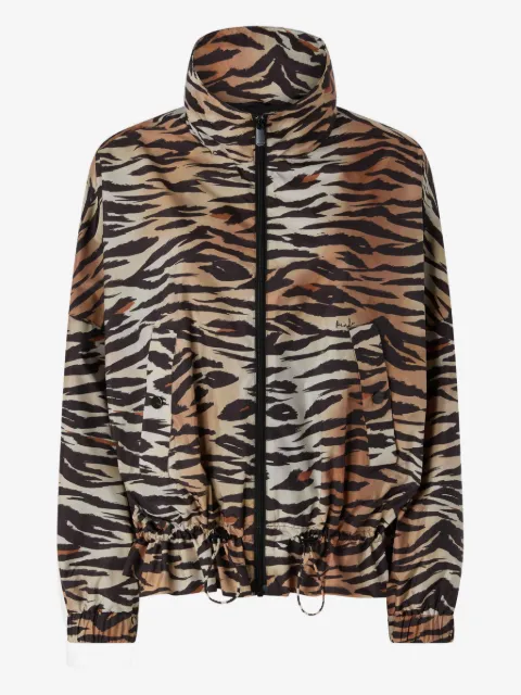 PINKO zipped jacket with tiger print