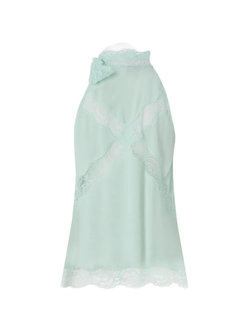  Pinko Halterneck Lace Top - Green 