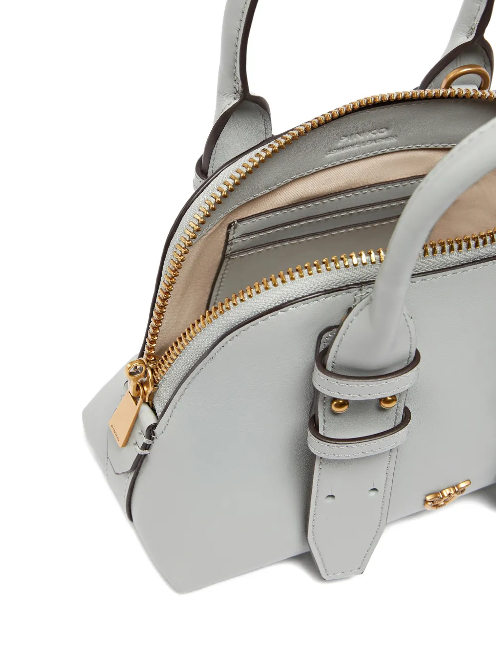 PINKO Escape mini-shopper met hangslot Grijs