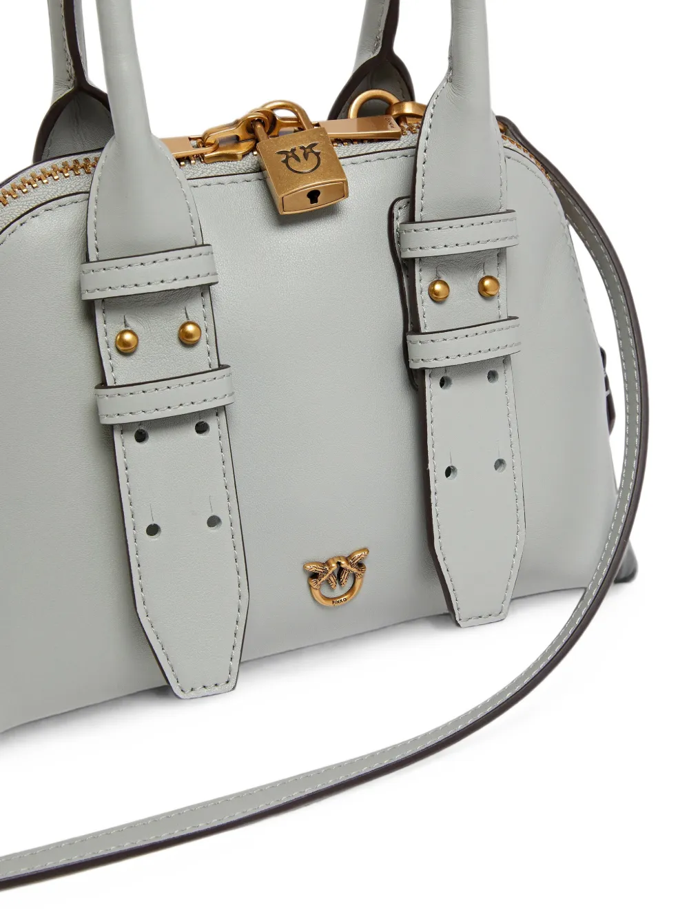 PINKO Escape mini-shopper met hangslot Grijs