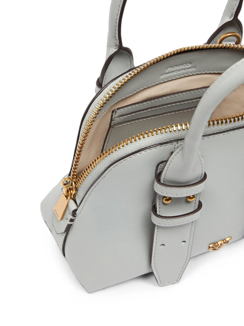 PINKO Escape mini-shopper met hangslot Grijs