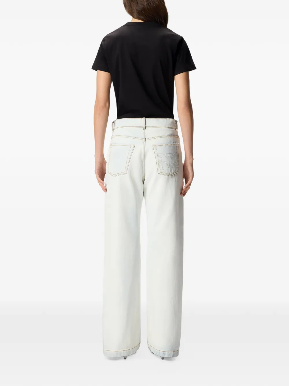 PINKO T-shirt met logo Zwart