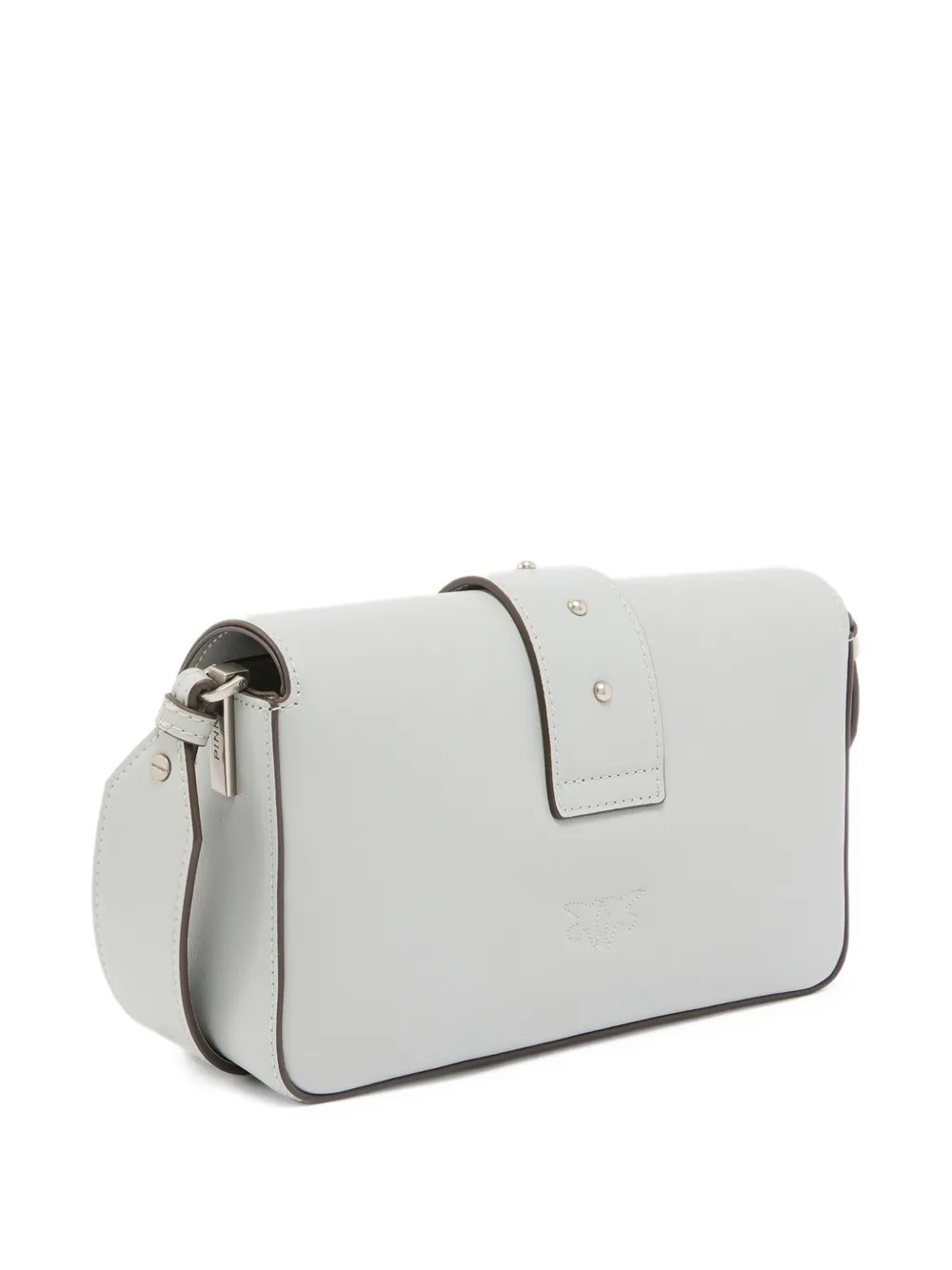 Pinko Mini Love Shoulder Bag In Gray