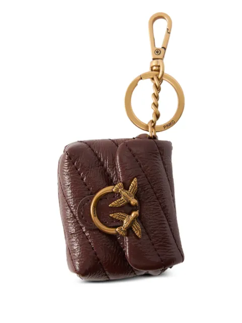 PINKO Love quilted birds AirPods case