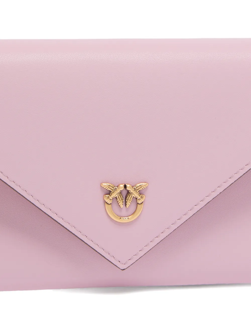 Metal-Chain Leather Clutch Bag