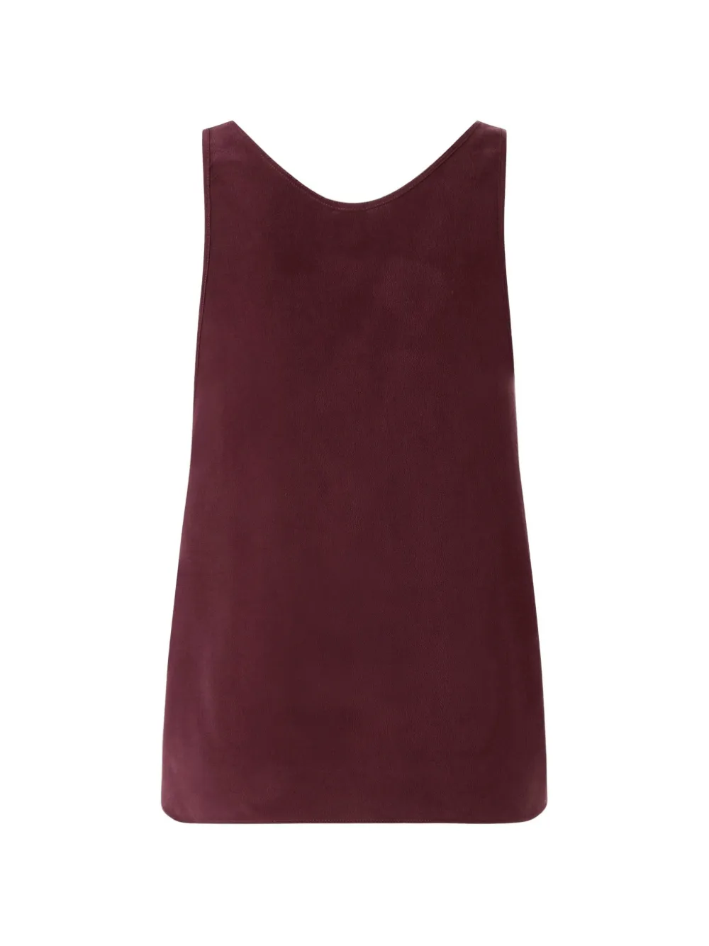 PINKO Zijden top met V-hals Rood