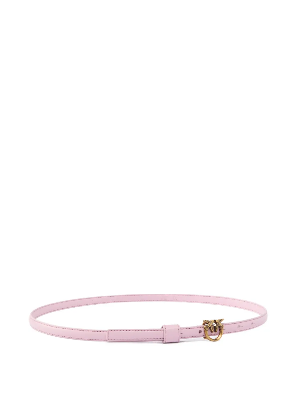 PINKO Smalle riem met Love Birds gesp Roze