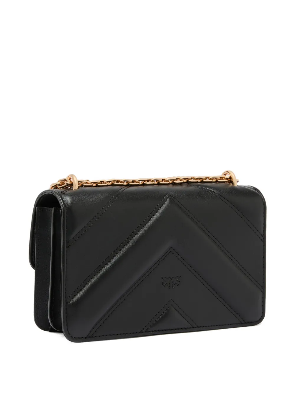  Pinko Mini Love Bag One Quilted Shoulder Bag - Black 