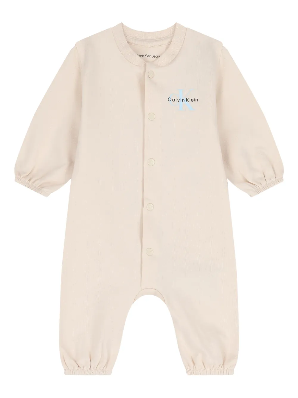 Calvin Klein Kids logo-detail romper - Toni neutri