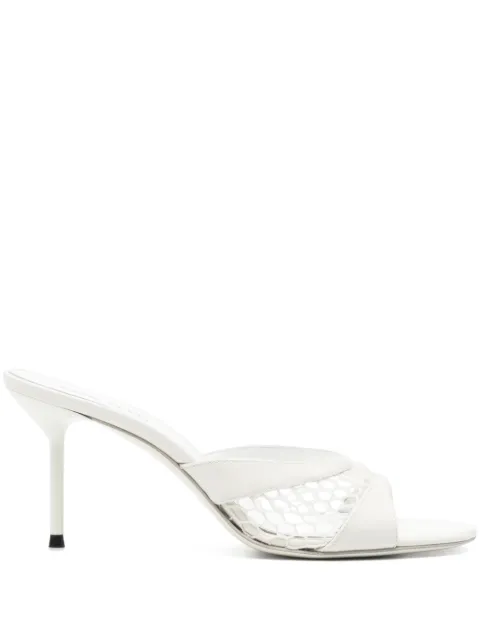 Paris Texas Lida mesh heeled sandals