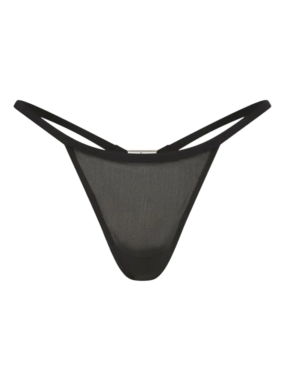 Manière De Voir mesh plaque thong - Nero