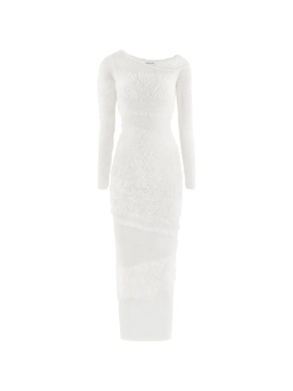 Manière De Voir off-shoulder knitted maxi dress - Bianco