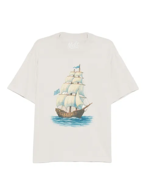 Melt cotton printed T-shirt