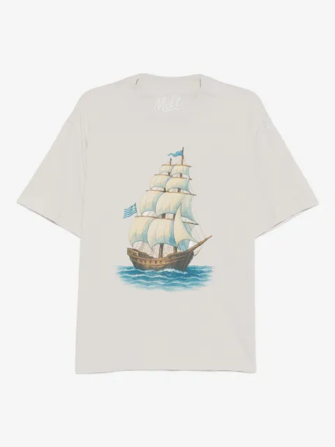 Melt cotton printed T-shirt