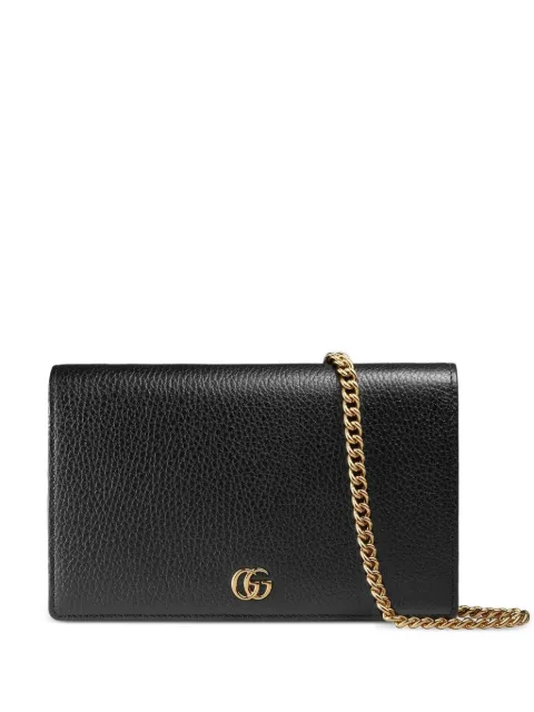 Gucci logo-plaque chain wallet