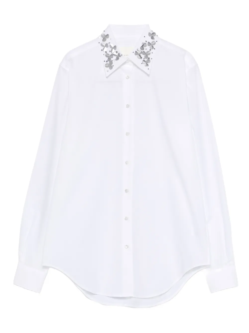 Xacus embellished-collar shirt | White | Image 1