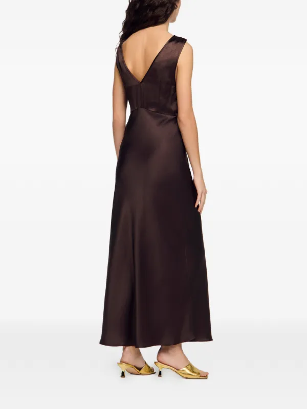sandro lace detail maxi dress Sleeveless Floral Lace Maxi Dress