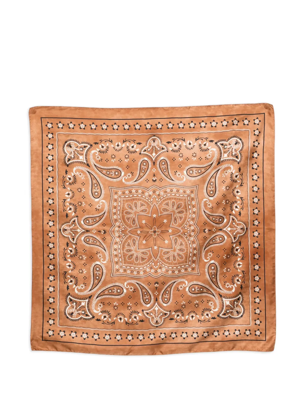 SANDRO Foulard con stampa paisley - Marrone