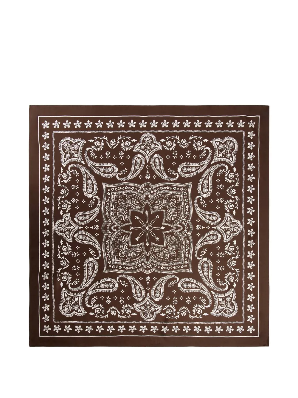 SANDRO printed scarf - Marrone