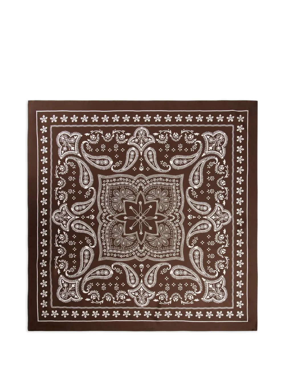 SANDRO printed scarf - Marrone
