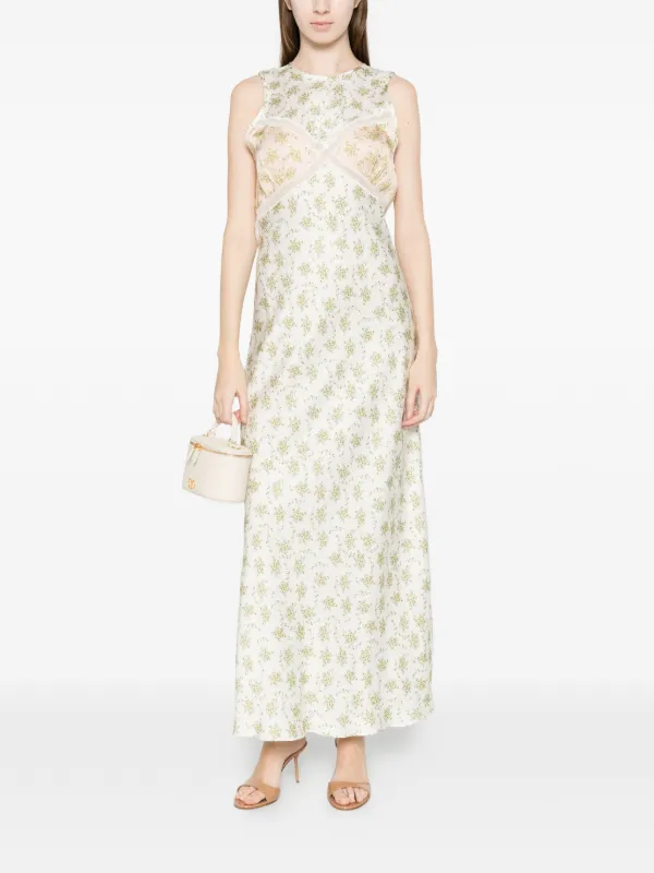 floral print maxi dress sandro Flower print maxi dress
