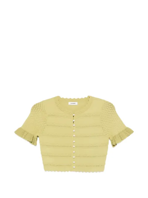 SANDRO T-shirt med perleudsmykning