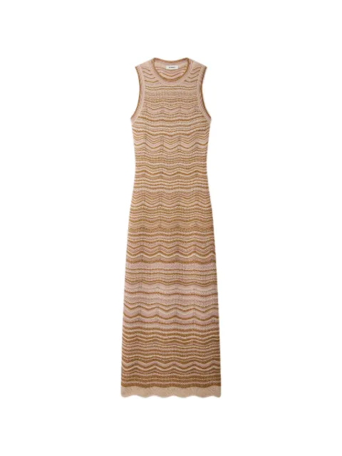 SANDRO sleeveless midi dress
