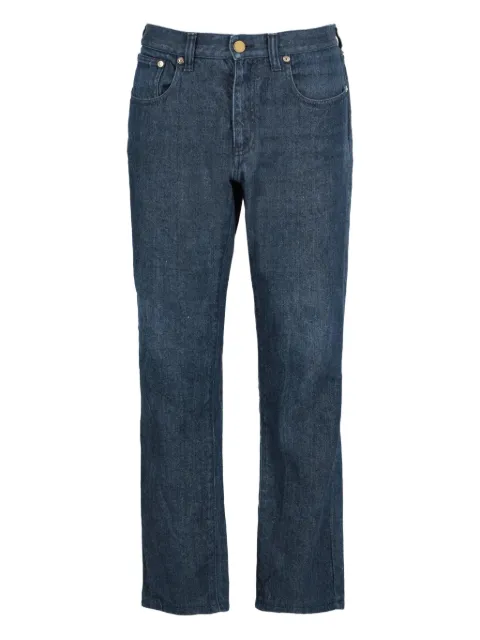 Giorgio Armani Pre-Owned logo-patch jeans