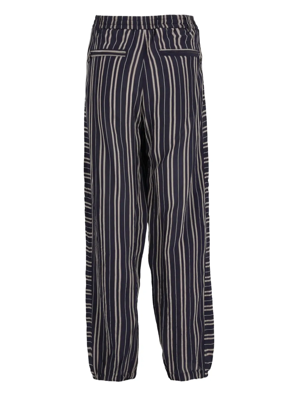 Pre-owned Giorgio Armani Striped-pattern Suit (set Of Three) In Blue