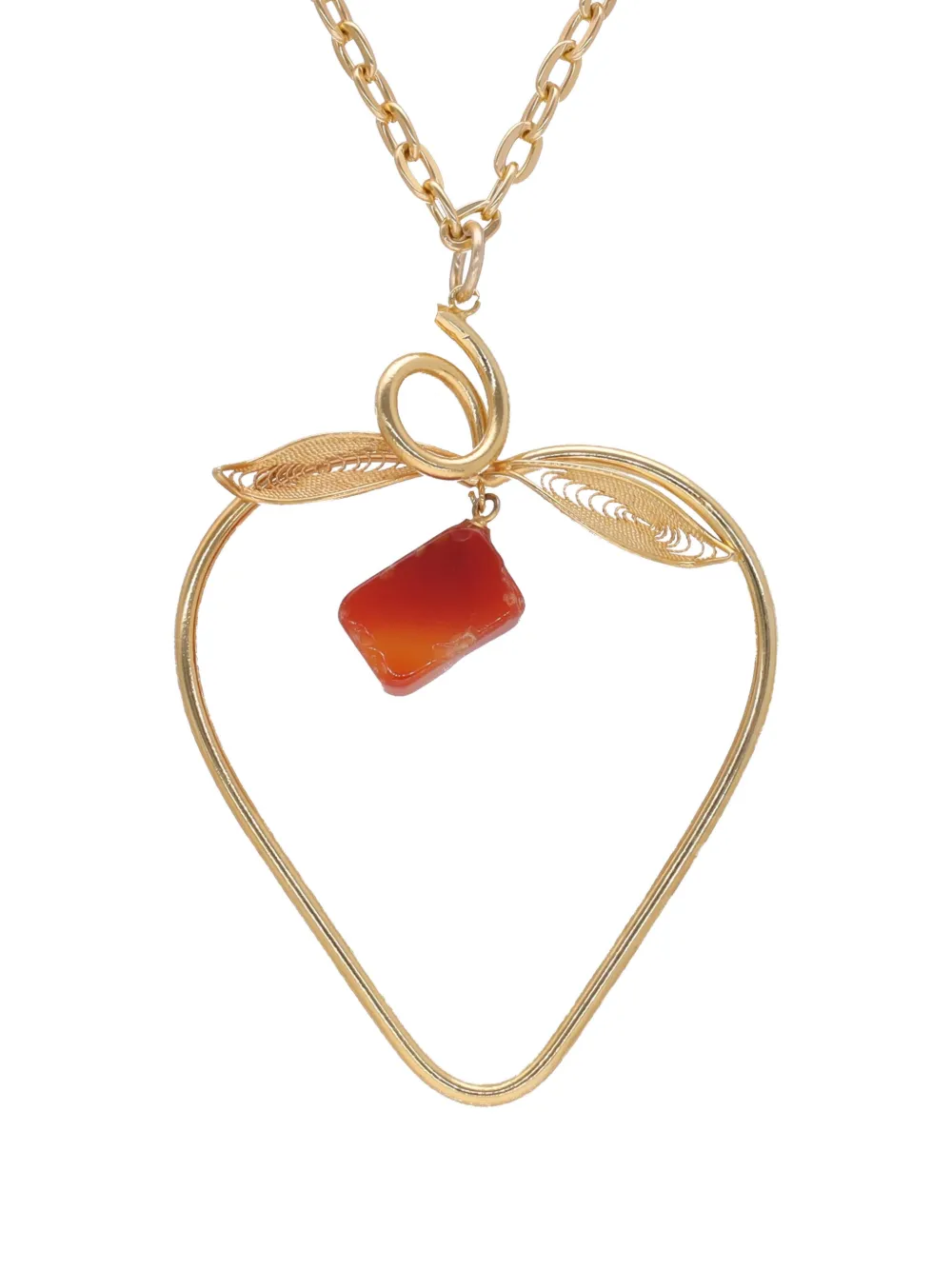 Nina Ricci strawberry-pendant necklaces - Oro