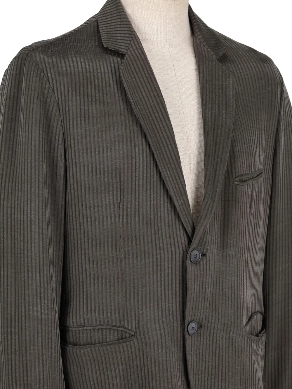GIORGIO ARMANI Pre-owned Striped-pattern Suit In Gray
