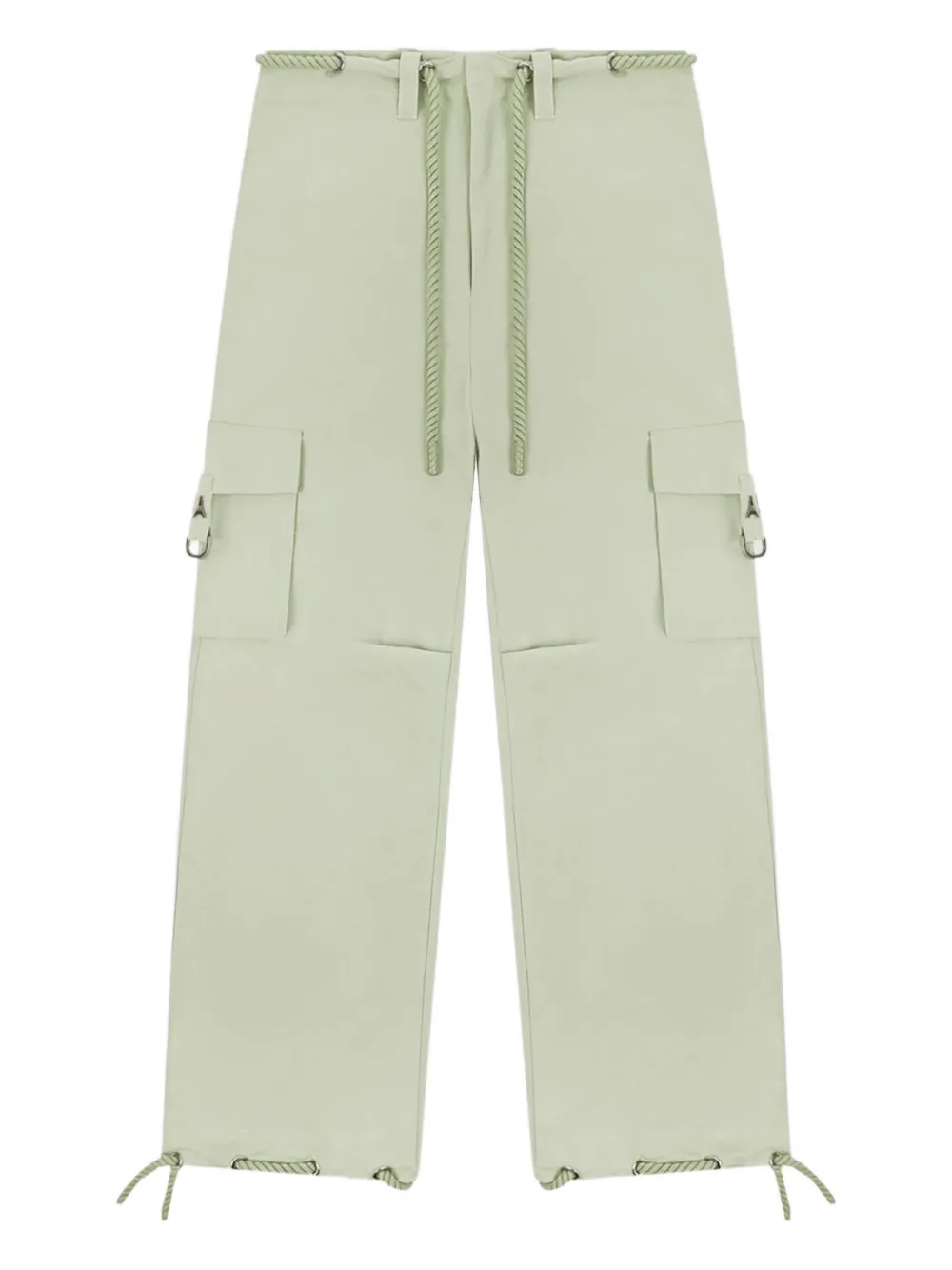 Manière De Voir Rosa Tie Cargo Trousers In Green