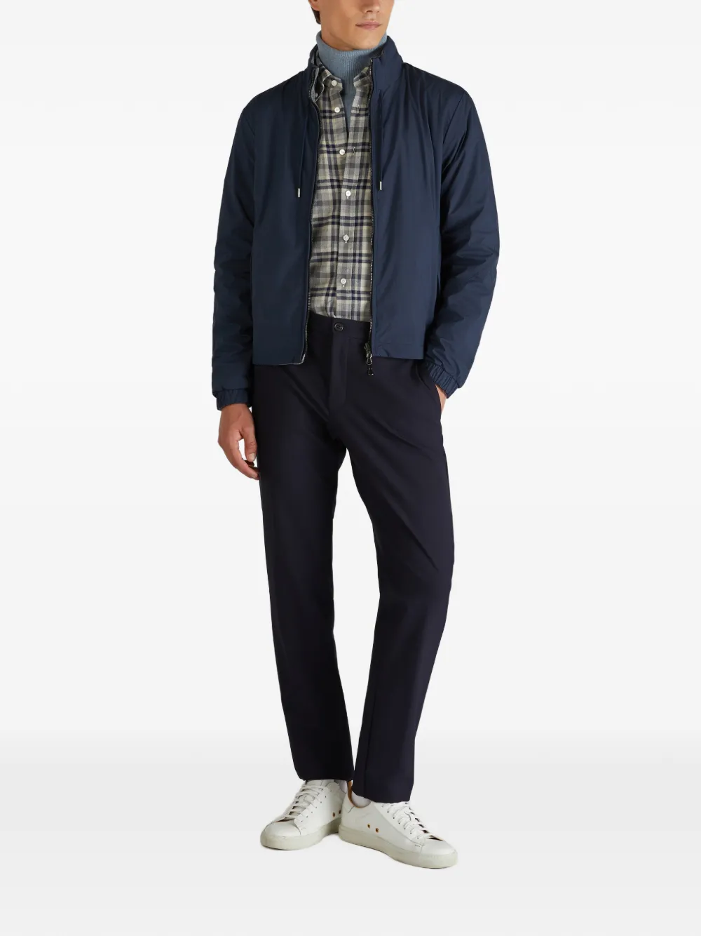 Incotex belt loops-detail trousers - Blauw