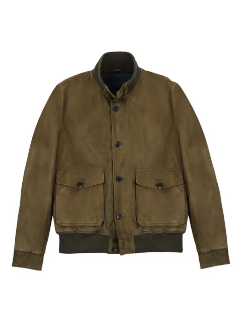 slowear suede bomber jacket