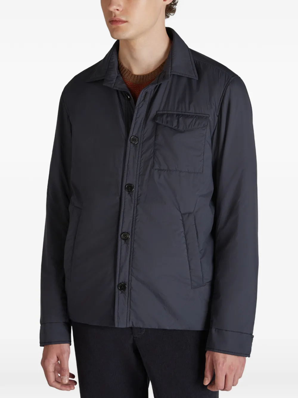 slowear Shirtjack met capuchon Blauw