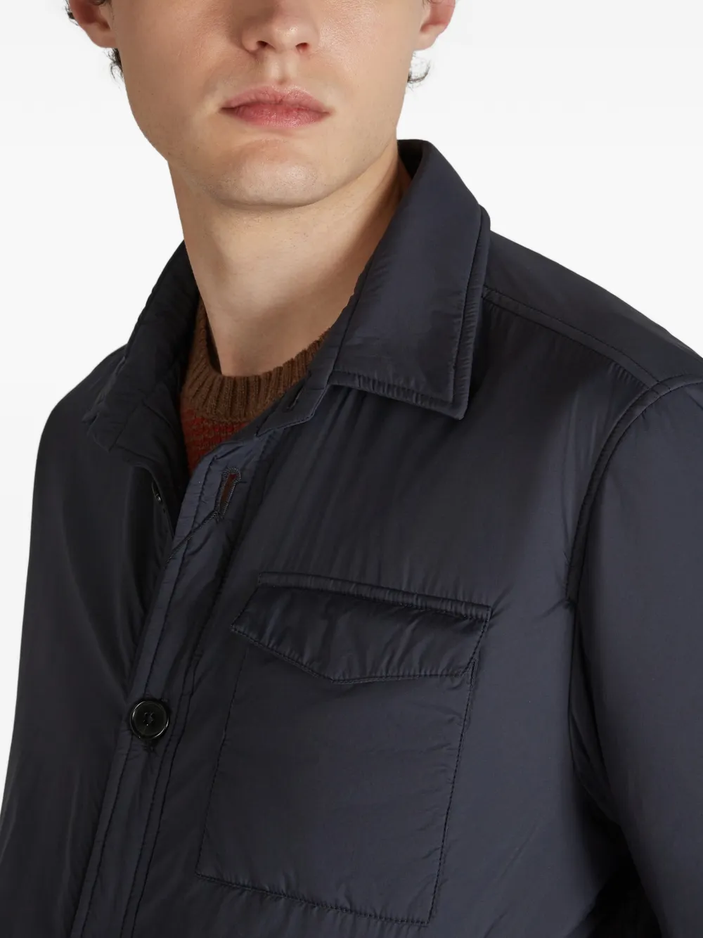 slowear Shirtjack met capuchon Blauw