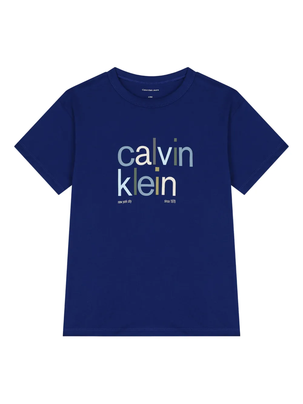 Calvin Klein Kids' Logo T-shirt In Blue